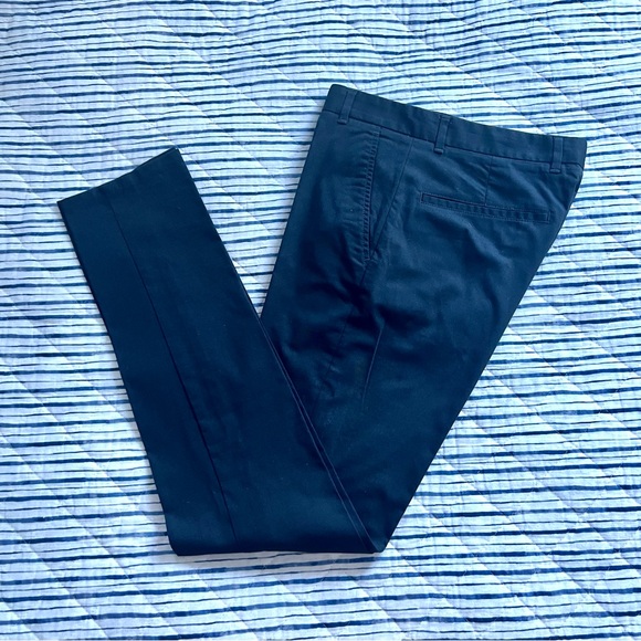 HUGO BOSS MEN'S SLIM-FIT TROUSERS in DARK BLUE COLOR - Picture 14 of 16